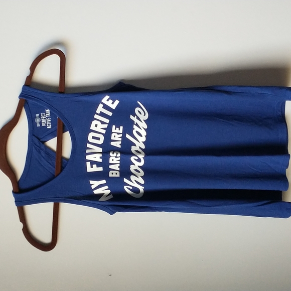 SO Tops - My Favorite Bars are Chocolate Perfect Tank - Size XS